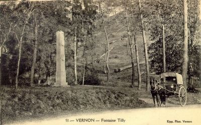 fontaine de Tilly Eure commémoration stèle